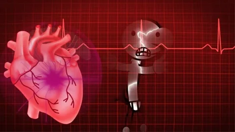 Human Heart Model: Cardiovascular Function Animation Vídeo Stock 339270533
