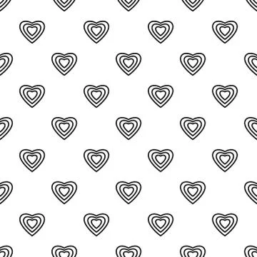 Human heart pattern seamless イラスト素材