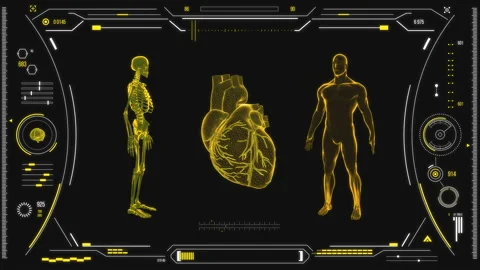 Human heart scan. Stock Footage 118879397