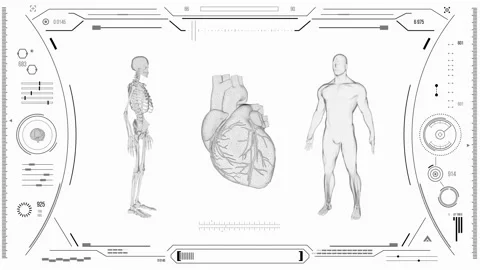 Human heart scan. Stock Footage 118879453