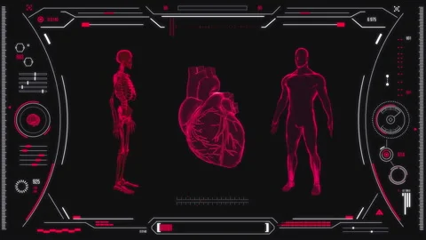 Human heart scan. Stock Footage 118879500