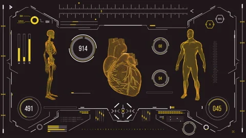 Human heart scan. Stock Footage 118879656