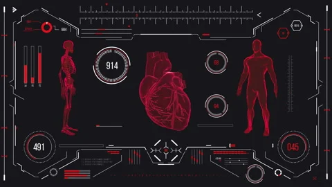 Human heart scan. Stock Footage 118879715