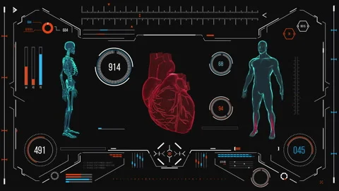 Human heart scan. Stock Footage 118879778