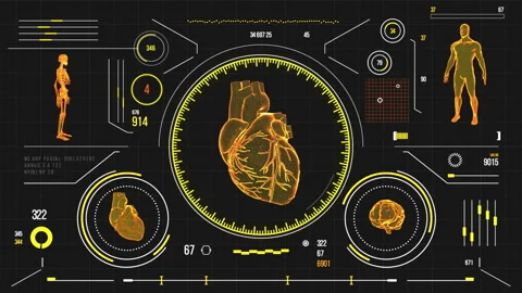 Human heart scan. Stock Footage 118879945
