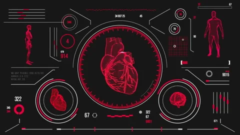 Human heart scan. Stock Footage 118880011