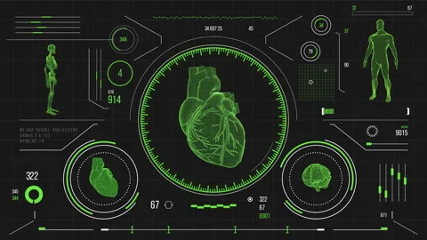 Human heart scan. Stock Footage 118880071