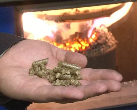 Human hol straw pellets Stock Footage 10944909