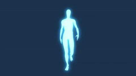 Human hologram Stock Footage 324711896