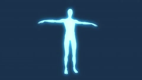 Human hologram Stock Footage 324711897