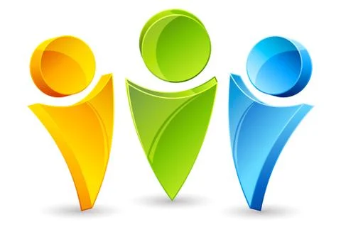Human icons Stock Illustration