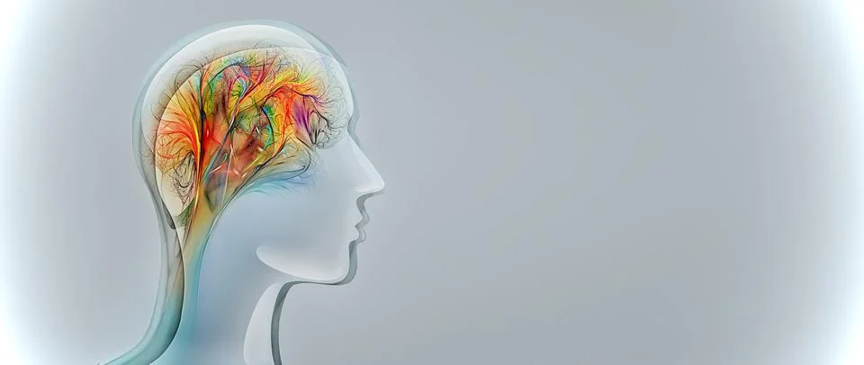 Human Imagination Conceptual Image Stock Illustration