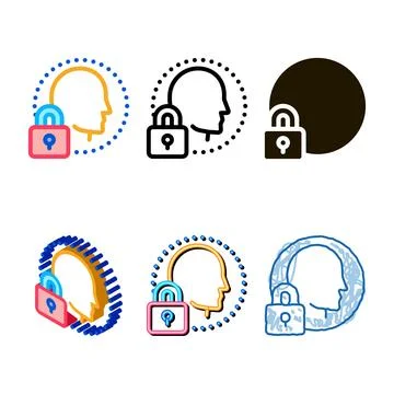 Human immunity protection icon vector stylized outline Stock Illustration