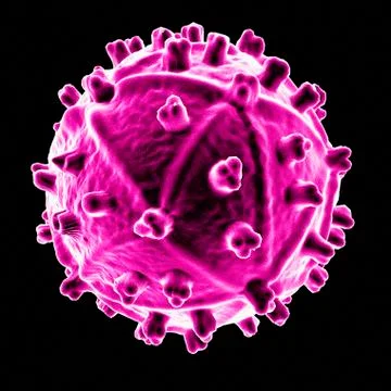 Human immunodeficiency virus, artwork Stock Illustration