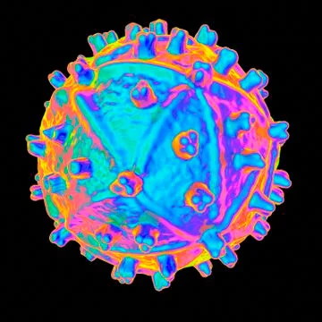 Human immunodeficiency virus, artwork Stock Illustration