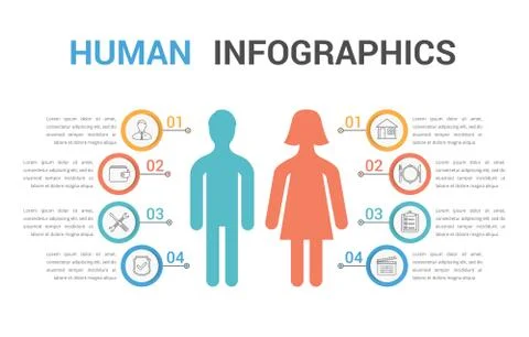 Human Infographics Stock Illustration