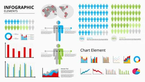 Human infographics Stock Illustration