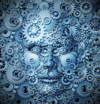 Human intelligence and creativity 库存插图