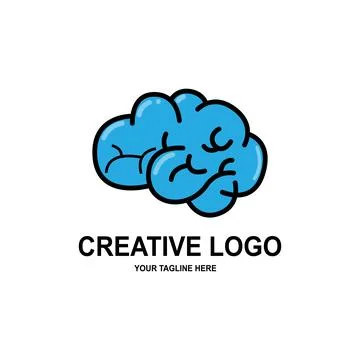 Human intelligence brain logo vector design Stock Illustration