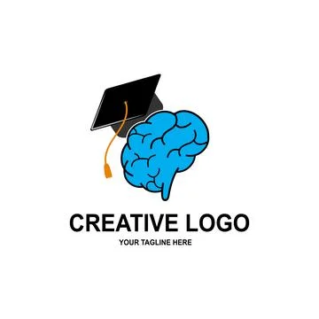 Human intelligence brain logo vector design Stock Illustration