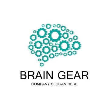Human intelligence brain logo vector design Stock Illustration