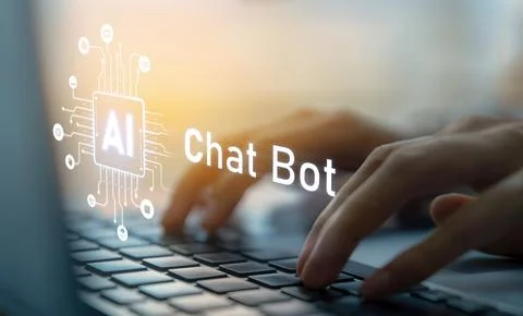 Human interact with AI artificial intelligence brain process generative AI EIDE Stock Photos