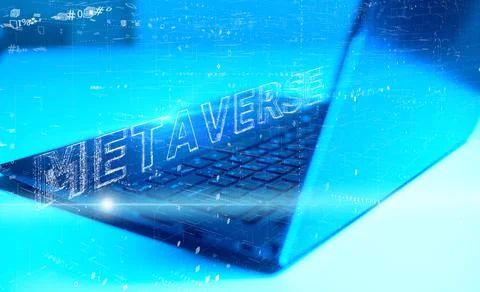 Human interaction and modern technologies of virtual reality. A metaverse for Stock Photos