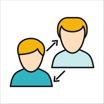 Human Interaction Icon Stock Illustration
