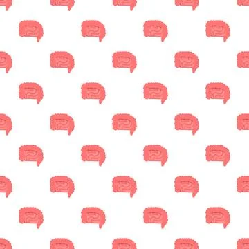 Human intestine anatomy repeating pattern for medical concepts Stock Illustration