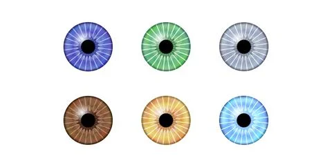 Human iris poster Stock Illustration