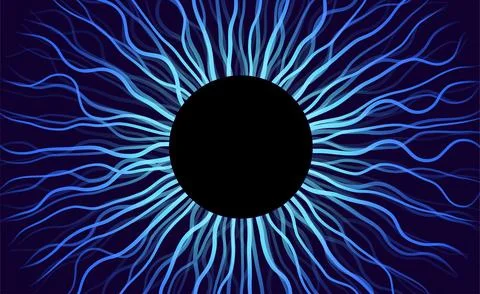 Human iris poster Stock Illustration