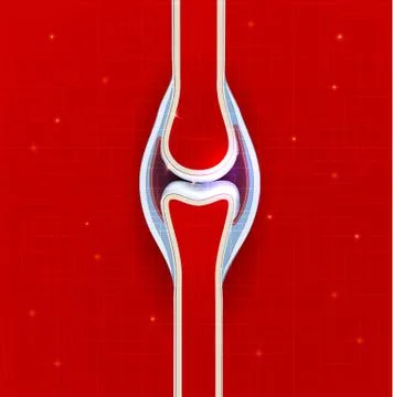 Human joint abstract background. Stock Illustration
