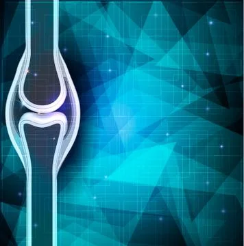 Human joint anatomy abstract background. Stock Illustration