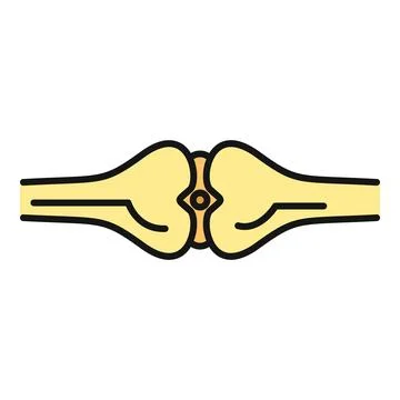 Human joint bone connection illustrating orthopedics and anatomy Stock Illustration