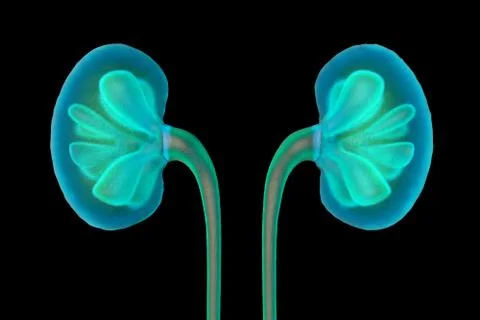 A human Kidney Stock Illustration