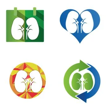 Human kidneys icon Stock Illustration