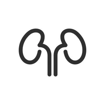 Human kidneys icon Stock Illustration