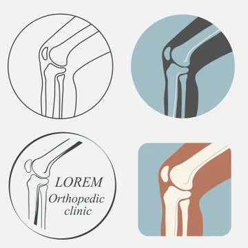 Human knee joint Stock Illustration
