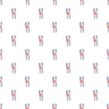 Human knee joint pain pattern medical illustration Ilustração Stock