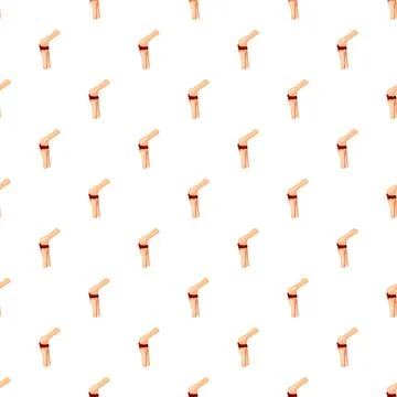 Human knee joint seamless pattern for orthopedic design Ilustração Stock