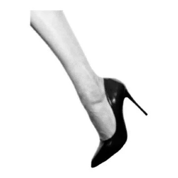 Human leg collage. Design element in trendy dotted pop art style. Retro hal.. Stockillustratie