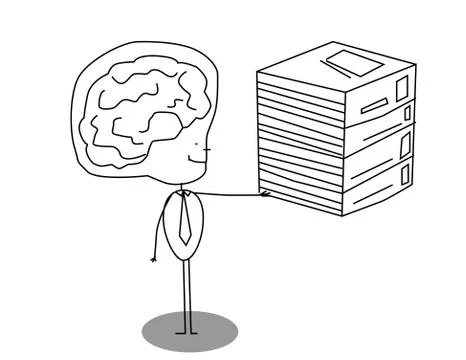 Human library book Stock Illustration