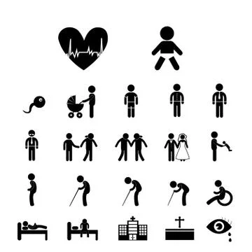Human life icon イラスト素材