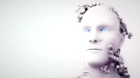 Human Life Transformation with Artificial Intelligence Stock Footage 254465186