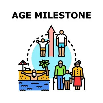 Human lifecycle stages vector concept illustration イラスト素材