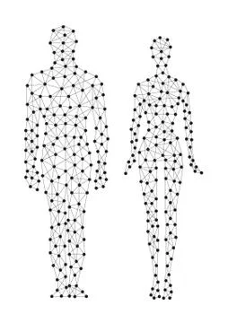 Human line - Illustration Stock Illustration
