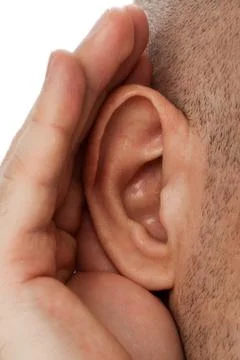 Human listening Stock Photos