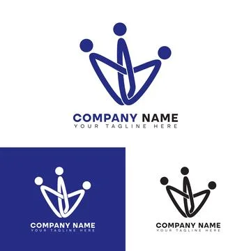 Human logo abstract Stock Illustration