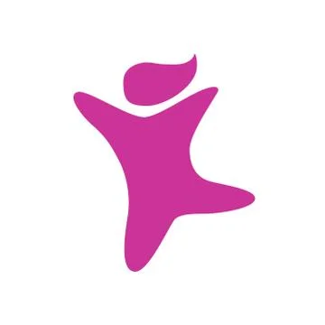 Human logo on a white background. Vector illustration. Stock Illustration