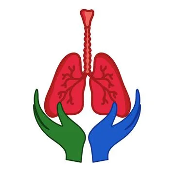 Human lungs care Stock Illustration